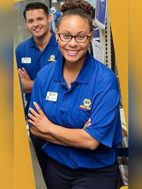 NAPA Auto Parts Employee RoyalBlue Polo Golf Shirt Unisex Size Large Embroidered